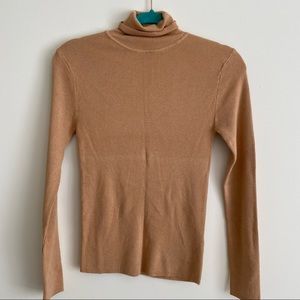 Turtle neck tan top/sweater